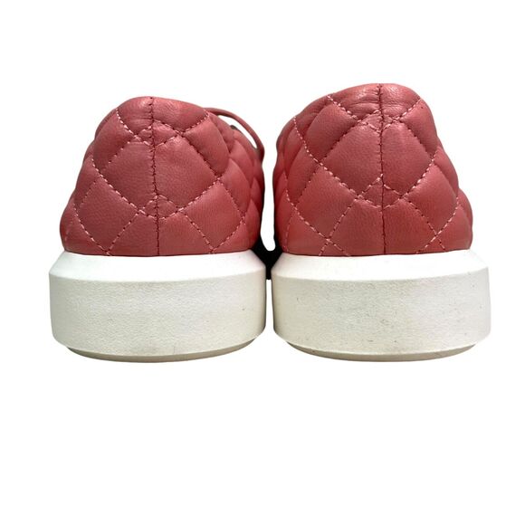 Sarto By Franco Sarto Women Sneaker Prato‎ Pink Quilted Leather Cushions Sz 8.5 - Picture 2 of 8